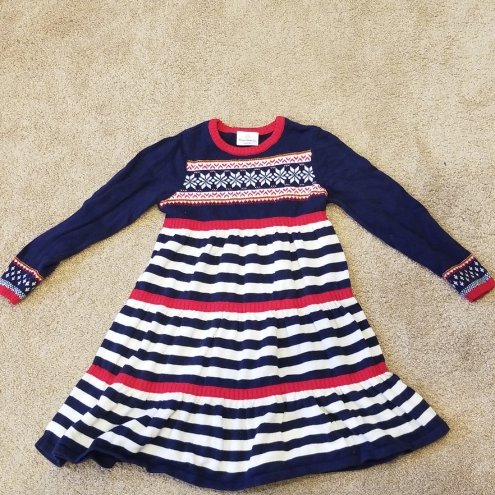 Hanna andersson size 120 snowflake dress